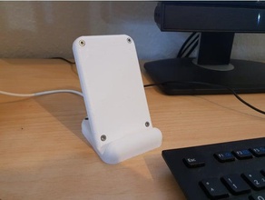 wireless qi-stand di ricarica universale per samsung galaxy s9+ mobile telefono il caricabatterie qi 3d print model - Mito3D