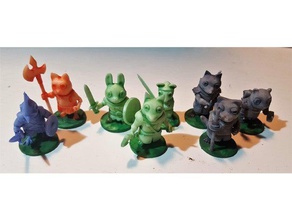 woodland warriors 3d printing 28mm boardgame root tabletop 3d print model - Mito3D