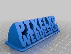 spazzare pixelxp webdesign office personalizzato 3d print model - Mito3D