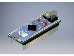 arduino-micro 3d Modell 11 - Elektronik 3dmodel ardunio 3d print model - Mito3D