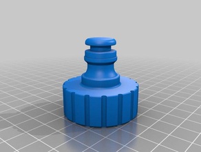 solid male hose stopper outdoor garden 3d print model - Mito3D