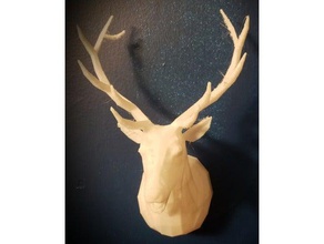 deer head model wall mount animals 3d print model - Mito3D