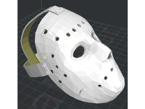 hockey mask model props 3d print model - Mito3D