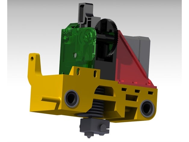 anet a6 titan extruder carriage remix 3d printer parts am6 mods upgrade e3d e3d-titan v6 3D print model - Mito3D