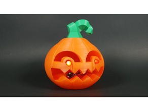 jack stampati in 3d lampeggiante jack-o-lantern arredamento autunno di halloween nsfw zucca 3d print model - Mito3D
