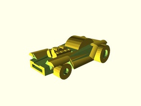 velho carro de brinquedo brinquedos jogos 3d print model - Mito3D