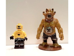 capitão barriga-olho brinquedos jogos cyclops lego troll 3d print model - Mito3D