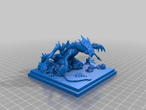 ankheg 3d drucken 28 dungeons dragons fantasy der Miniatur miniaturen pathfinder rpg 3d print model - Mito3D