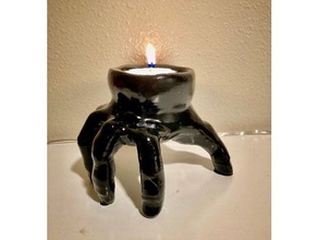 halloween hand decor candle holder decoration 3d print model - Mito3D