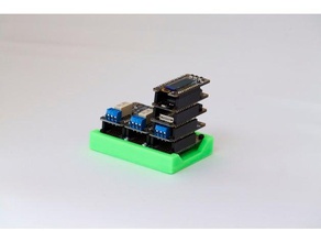 featherwing triplo mini pára-choques eletrônica adafruit pena tripler 3d print model - Mito3D
