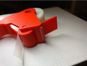 mini tape gun cutter strip holder office blade dispenser tools wrapping 3d print model - Mito3D