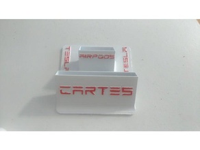 tesla airpods cards holder diy stand apple cardholder card elon musk model 3d print model - Mito3D