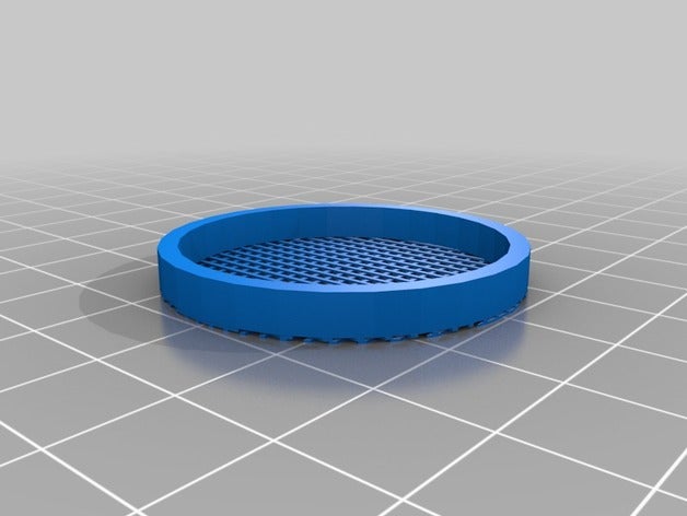 my customized parametric round mesh filter household 3D print model - Mito3D