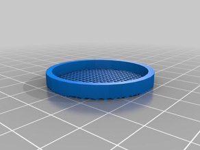 my customized parametric round mesh filter household 3d print model - Mito3D