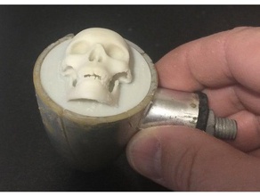 glow dark skull Ersatz-Objektiv automotive 3d print model - Mito3D