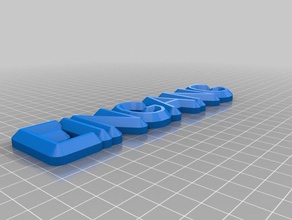 eingang organização personalizado 3d print model - Mito3D