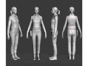 women zoey people 3d print model - Mito3D