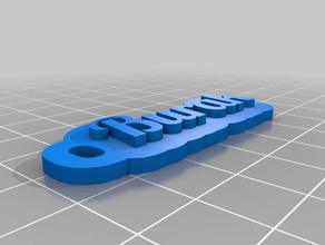 burak Anahtarlık özelleştirilmiş 3d print model - Mito3D