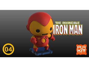 marvel classics iron man toys games ironman plakit purakito 3d print model - Mito3D