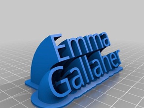 emma gallaher office personalizzato 3d print model - Mito3D