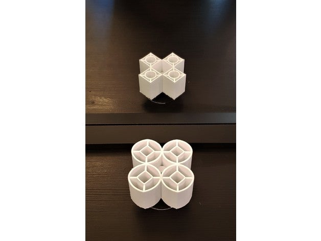 circle inner square opposite optical illusion math art ambiguous cylinder 3D print model - Mito3D