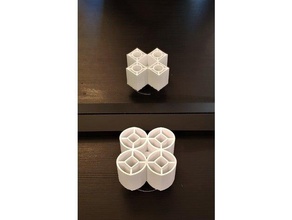 circle inner square opposite optical illusion math art ambiguous cylinder 3d print model - Mito3D