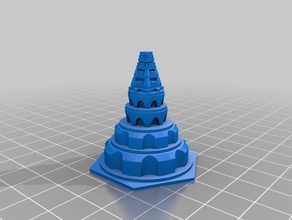 citadel math art customized 3d print model - Mito3D