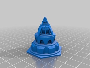 citadel 2 math art customized 3d print model - Mito3D