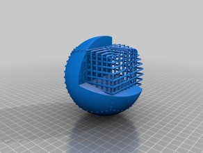 sphere box Skulpturen 3d print model - Mito3D