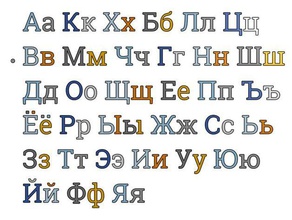 serif-schriftart Russischen Buchstaben 20 mm Größenänderung skalieren Zeichen logos 3d-Buchstaben 3d-Schrift Schriften 3d print model - Mito3D