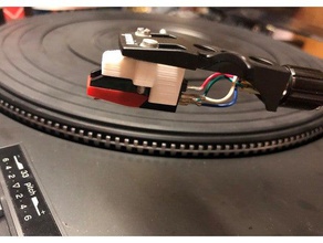 turntable cartridge adapter half inch screw mount music needle phonograph phono record player vinyl 3d print model - Mito3D