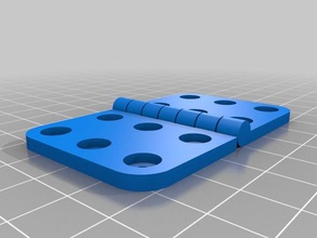 meine angepasste parametrische Scharnier Teile 3d print model - Mito3D