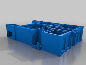 maison plan de l'étage 3d l'impression les plans intérieurs 3d print model - Mito3D