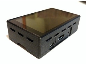 hyperpixel 40 pi case slot sd card electronics 3d print model - Mito3D