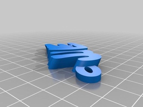meine angepasste iamburnys v2text julie Schlüsselanhänger 3d print model - Mito3D