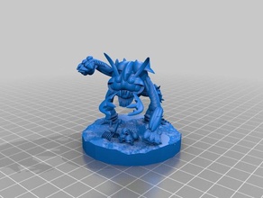 umber hulk 3d drucken 28 dungeons dragons fantasy mini der Miniatur miniaturen pathfinder rpg Tischplatte 3d print model - Mito3D