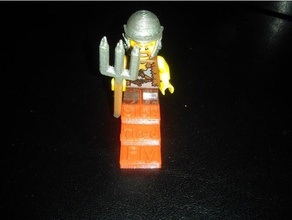 lego Dreizack - Spielzeug Spiel Zubehör lego-kompatibel minifig 3d print model - Mito3D