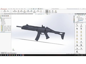 scorpion evo3 Regenbogen sechs Belagerung Kunst tools Replikat Waffe 3d print model - Mito3D
