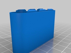 caixa de bateria 4x1 aa inferior recipientes personalizado 3d print model - Mito3D