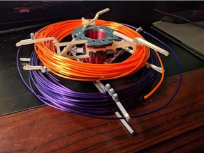 diâmetro variável exemplo: bobinas de casal 3d a impressora os acessórios filamento exemplo suporte amostras spool titular 3d print model - Mito3D
