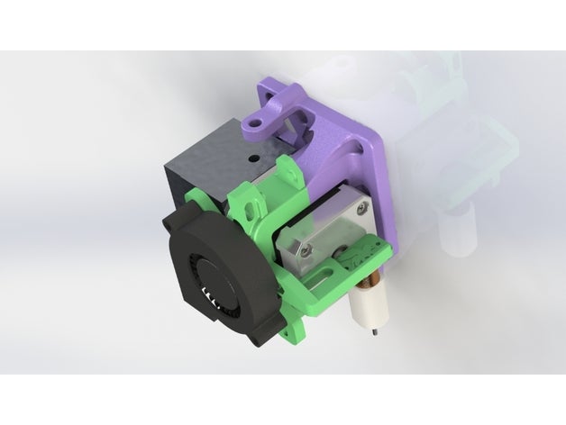 stock-ish extruder mount anet a8 alike includes chain chainless 3d printer extruders aftermarket parts am8 upgrade mods direct drive lionmount stock 3D print model - Mito3D
