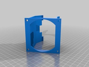 fan holder 80mm ramps anet a8 remix reverse mode 3d printer parts 3d print model - Mito3D