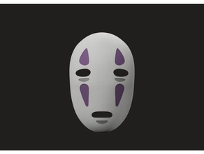 no face mask props cosplay costume spirited away 3d print model - Mito3D