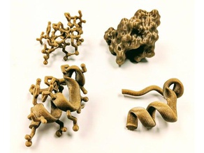 smallest protein trp-cage miniprotein pdb 1l2y biology 3d print model - Mito3D