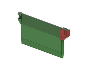 vertikale blinde Gewicht 104mm 3d Drucker Teile Jalousien vertikal-Jalousien Fenster 3d print model - Mito3D