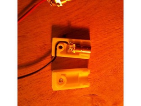el láser de diodo titular la abrazadera cable electrónica 25mw carcasa vivienda led rojo punto resistor soporte alambre 3d print model - Mito3D