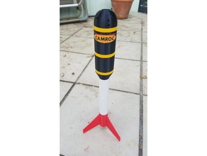 camroc 808 tribute hobby cameroc rocketry video videorocketry 3d print model - Mito3D