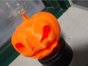 la calabaza de halloween 3d impresión muebles jack-o-lantern monster maceta juguetes 3d print model - Mito3D