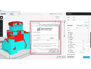 enverter cura libre unité d'ingénierie convertisseur plugin 3d de l'imprimante accessoires Imprimante 3d print model - Mito3D