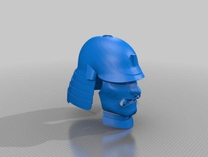 capacete samurai 3d impressão 3d print model - Mito3D